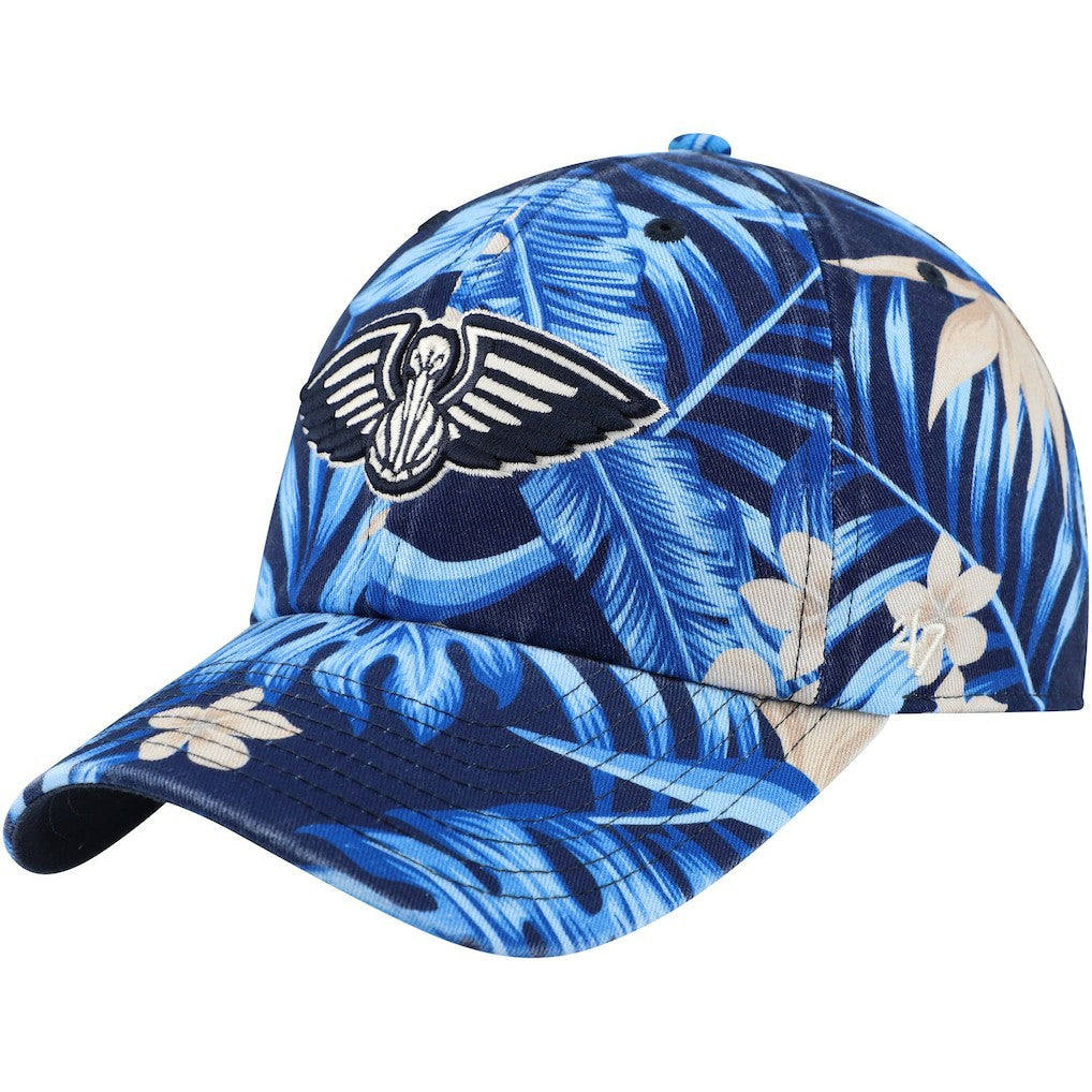 47 brand New Orleans Pelicans '47 Tropicalia Floral Clean Up Adjustable Hat Navy