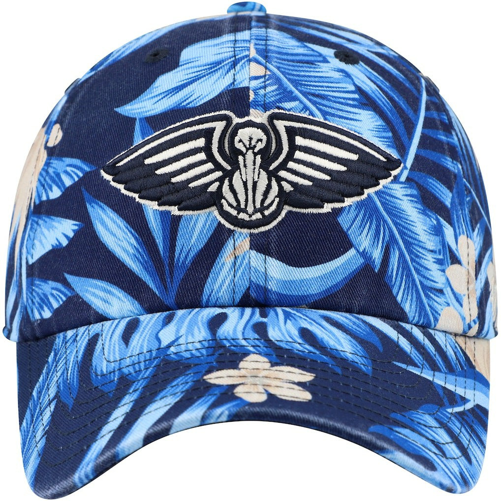 47 brand New Orleans Pelicans '47 Tropicalia Floral Clean Up Adjustable Hat Navy