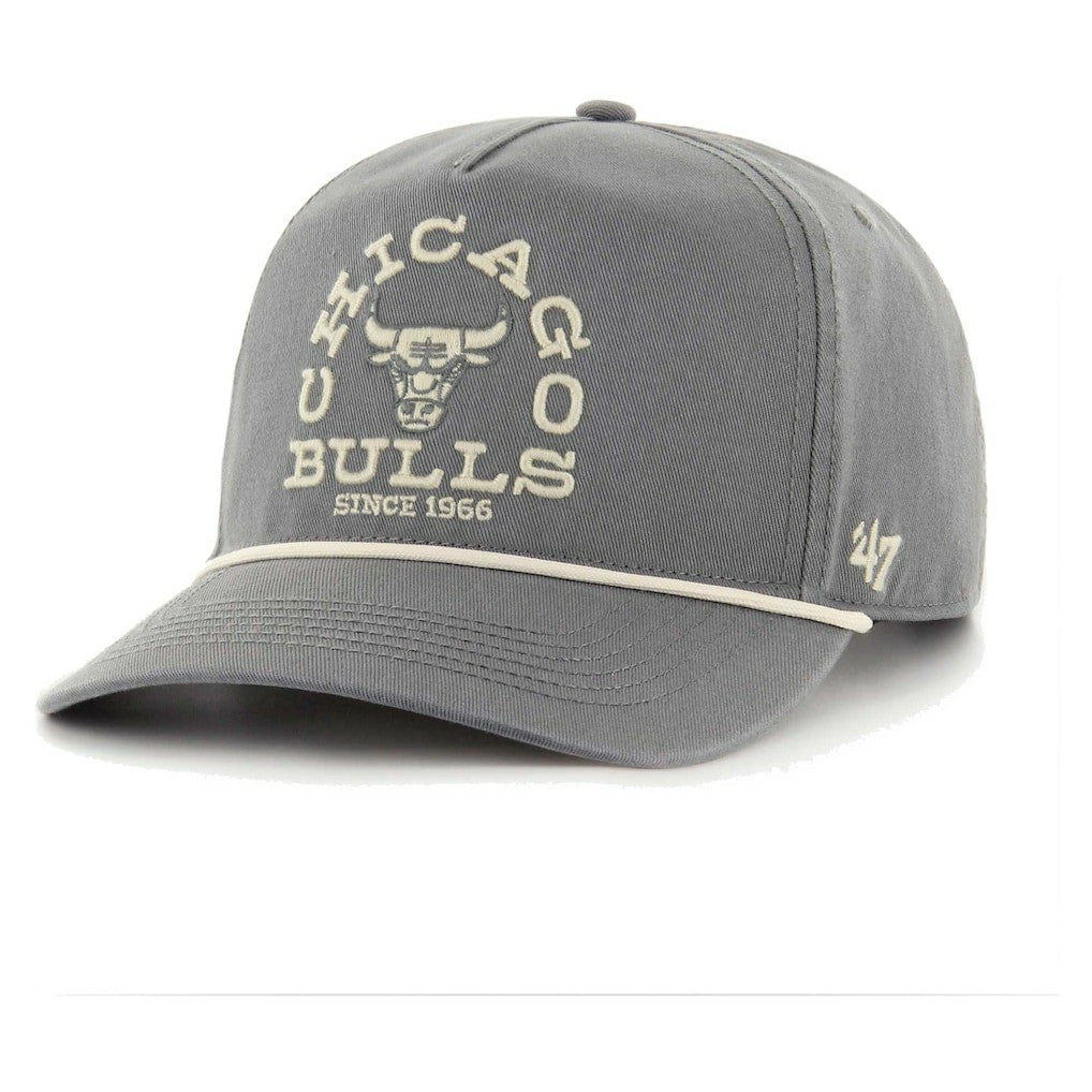 47 brand Chicago Bulls '47 Canyon Ranchero Hitch Adjustable Hat Charcoal