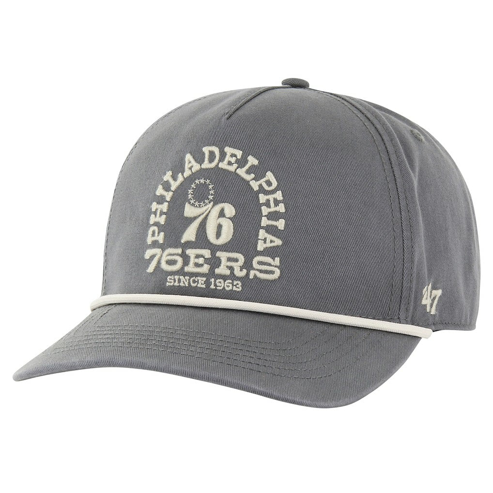 47 brand Philadelphia 76ers '47 Canyon Ranchero Hitch Adjustable Hat Charcoal
