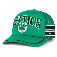 47 brand Boston Celtics '47 Sidebrand Stripes Trucker Adjustable Hat Kelly Green