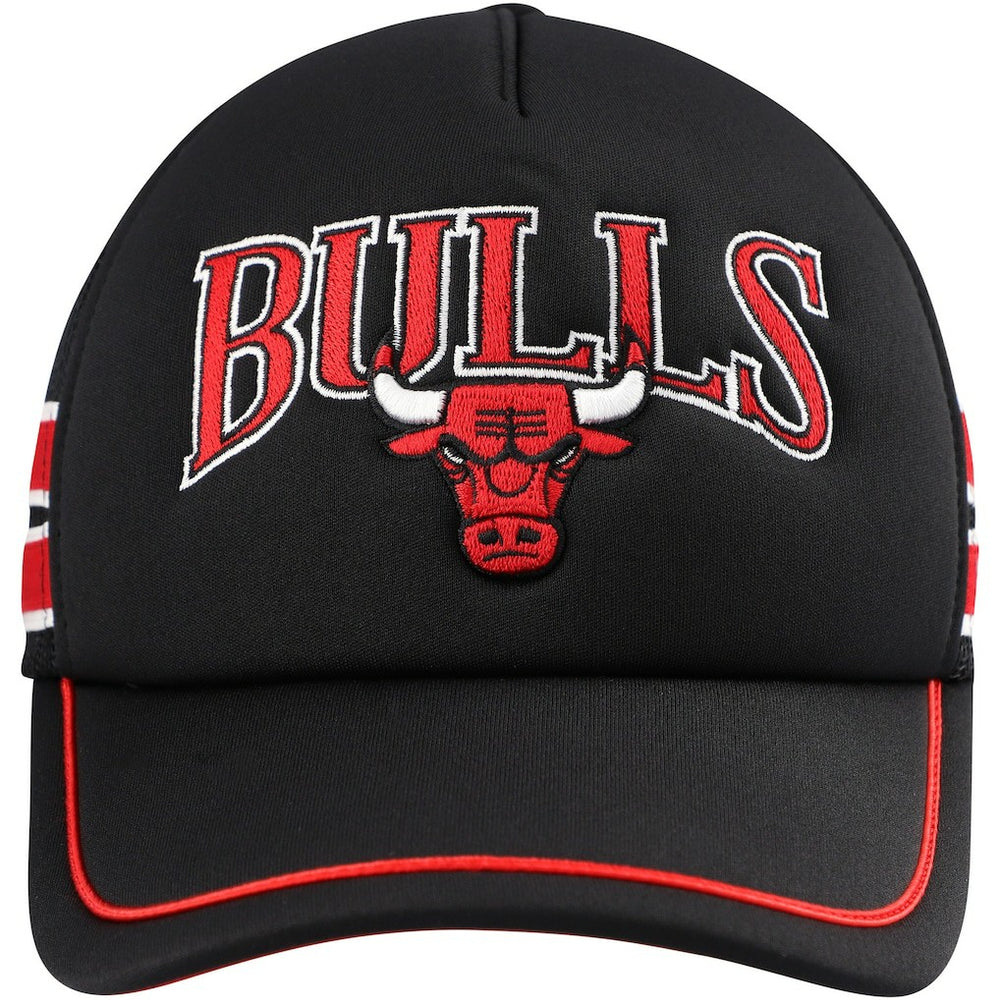 47 brand Chicago Bulls '47 Sidebrand Stripes Trucker Adjustable Hat Black