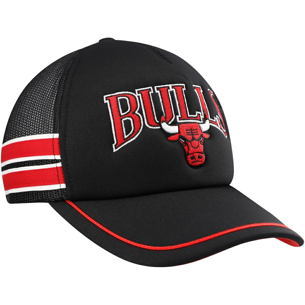 47 brand Chicago Bulls '47 Sidebrand Stripes Trucker Adjustable Hat Black