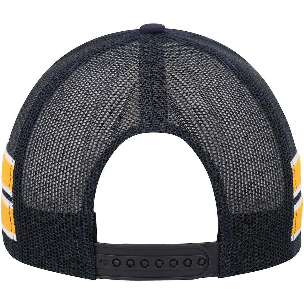 47 brand Denver Nuggets '47 Sidebrand Stripes Trucker Adjustable Hat Navy