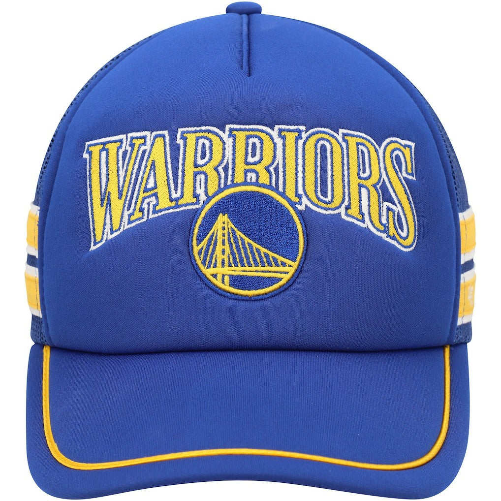 47 brand Golden State Warriors '47 Sidebrand Stripes Trucker Adjustable Hat Royal