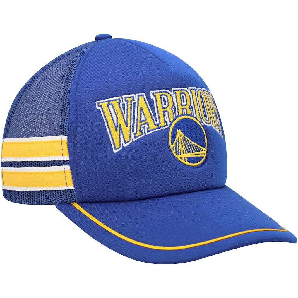 47 brand Golden State Warriors '47 Sidebrand Stripes Trucker Adjustable Hat Royal