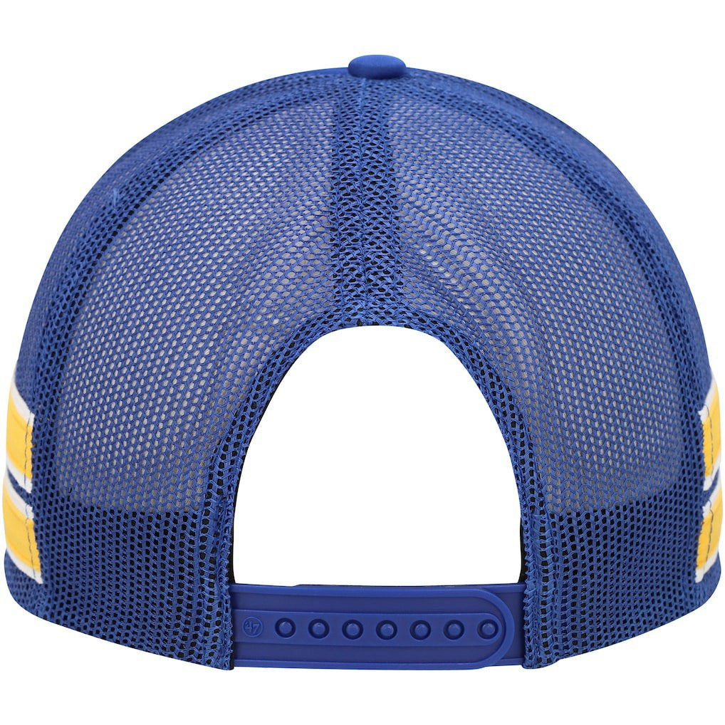47 brand Golden State Warriors '47 Sidebrand Stripes Trucker Adjustable Hat Royal