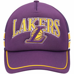 47 brand Los Angeles Lakers '47 Sidebrand Stripes Trucker Adjustable Hat Purple