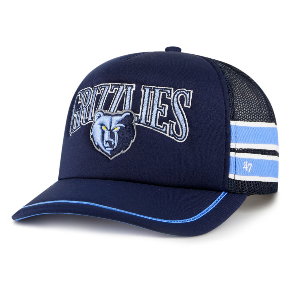 47 brand Memphis Grizzlies '47 Sidebrand Stripes Trucker Adjustable Hat Navy