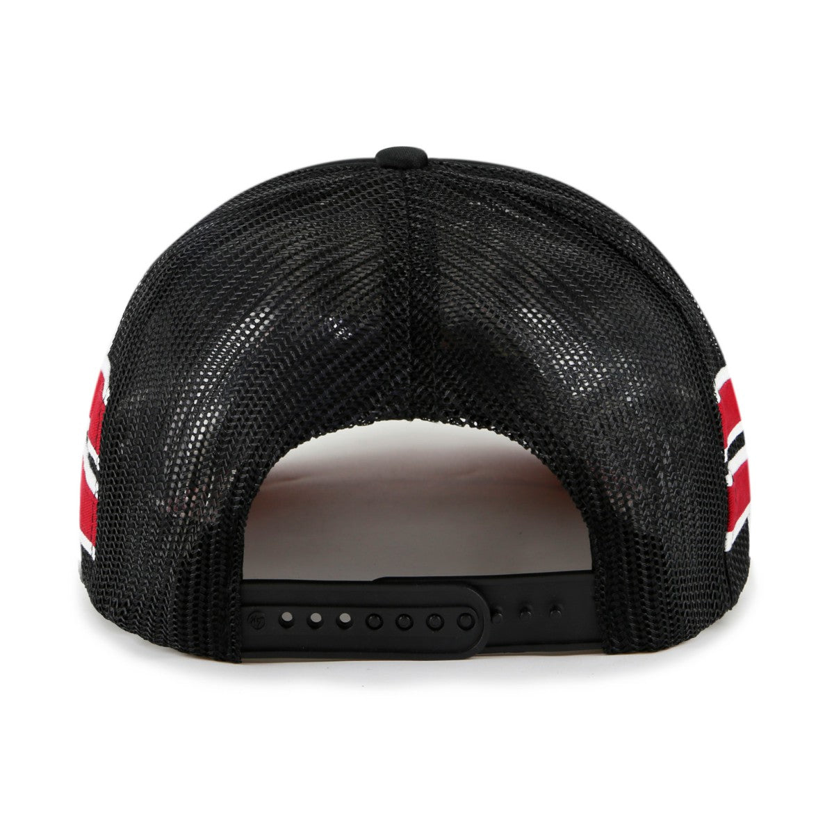 47 brand Miami Heat '47 Sidebrand Stripes Trucker Adjustable Hat Black