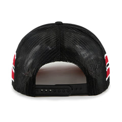 47 brand Miami Heat '47 Sidebrand Stripes Trucker Adjustable Hat Black