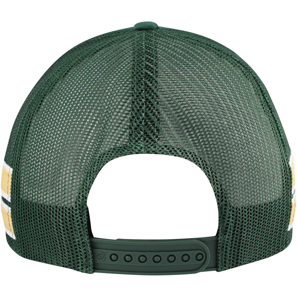 47 brand Milwaukee Bucks '47 Sidebrand Stripes Trucker Adjustable Hat Hunter Green