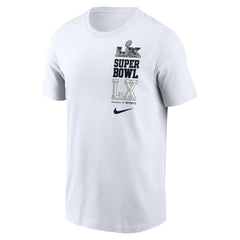 New England Patriots vs. Seattle Seahawks Super Bowl LX Dueling T-Shirt - White - Nike