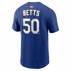 Mookie Betts Los Angeles Dodgers Nike 2026 Gold Collection Name & Number T-Shirt Near Me