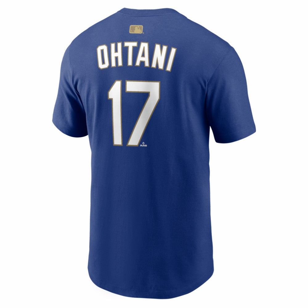 Shohei Ohtani Los Angeles Dodgers Nike 2026 Gold Collection Name & Number T-Shirt Online