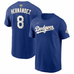 Enrique Hernández Los Angeles Dodgers Nike 2026 Gold Collection Player Name & Number T-Shirt Outlet