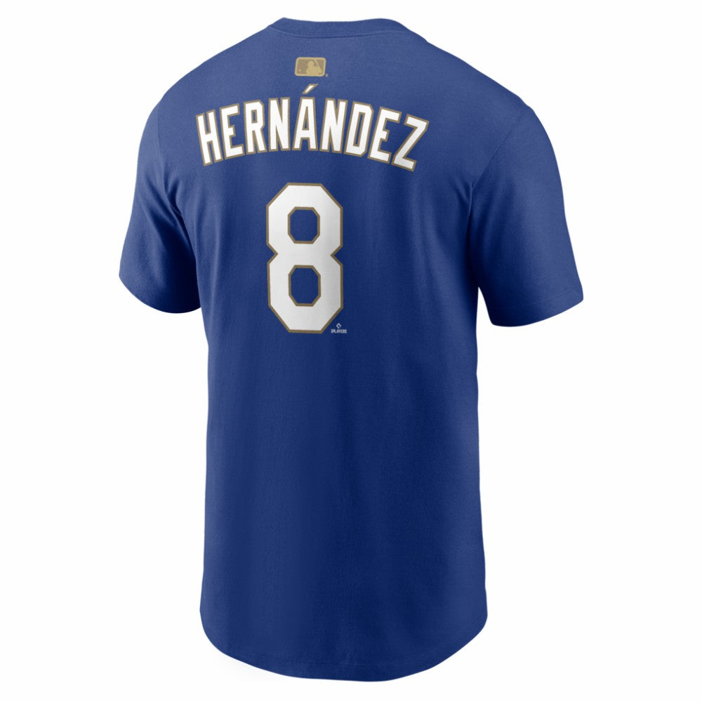 Enrique Hernández Los Angeles Dodgers Nike 2026 Gold Collection Player Name & Number T-Shirt Outlet