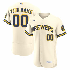 Milwaukee Brewers Nike Home Authentic Custom Jersey Sale