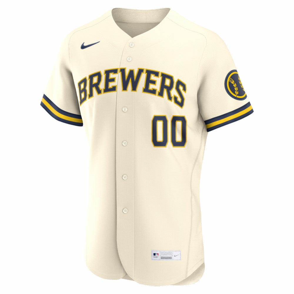 Milwaukee Brewers Nike Home Authentic Custom Jersey Sale