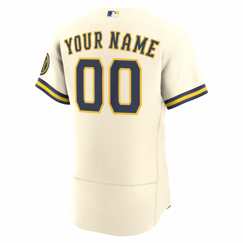Milwaukee Brewers Nike Home Authentic Custom Jersey Sale