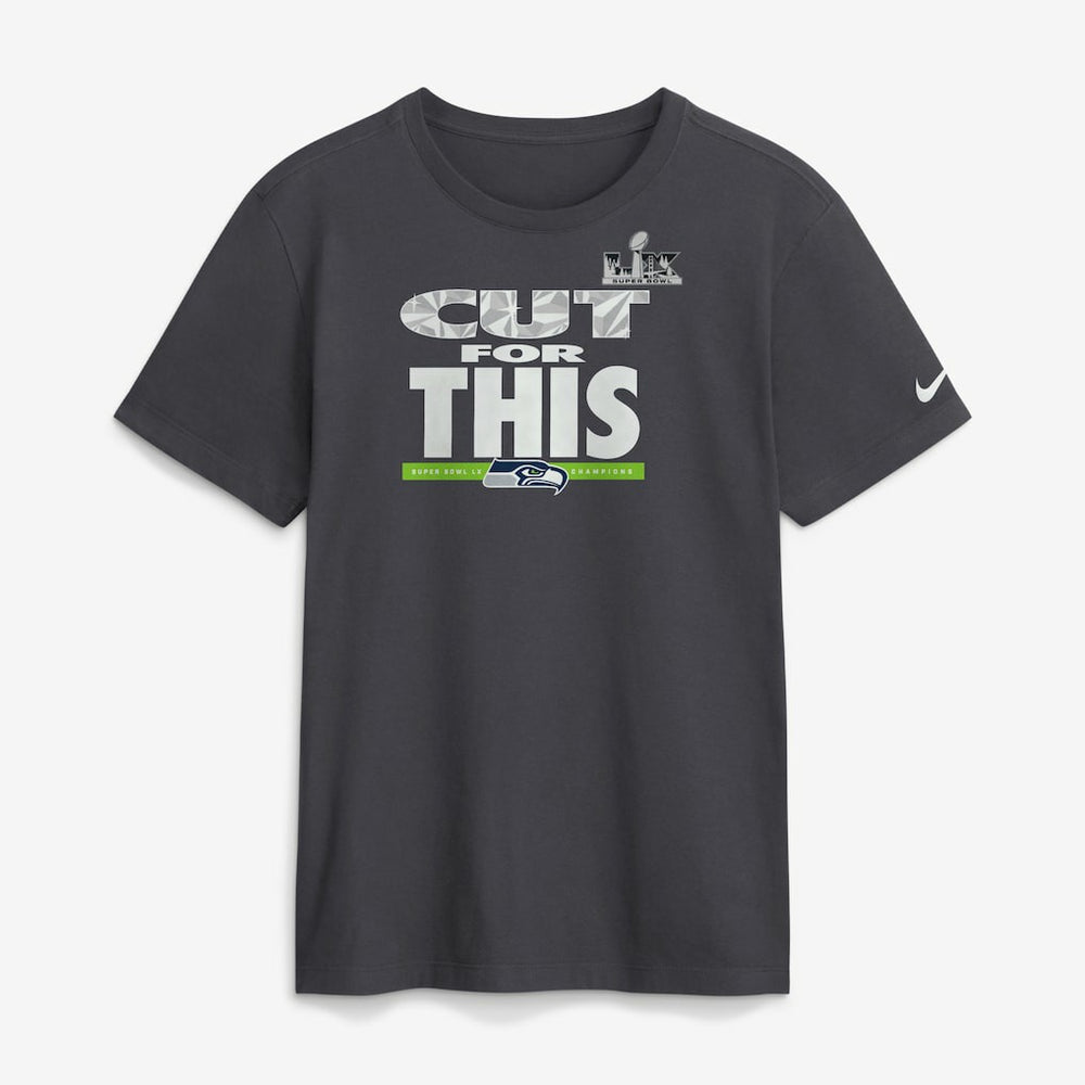 Seattle Seahawks Super Bowl LX Champions Pickoff Move Parade T-Shirt - Anthracite - Nike