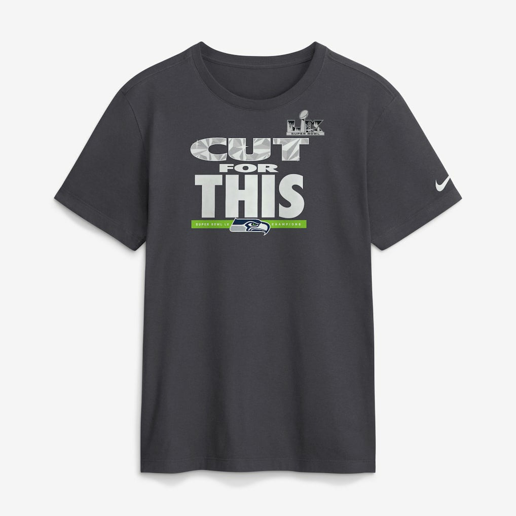 Seattle Seahawks Super Bowl LX Champions Pickoff Move Parade T-Shirt - Anthracite - Nike