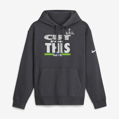 Seattle Seahawks Super Bowl LX Champions Pickoff Move Parade Club Fleece Hoodie - Anthracite - Nike