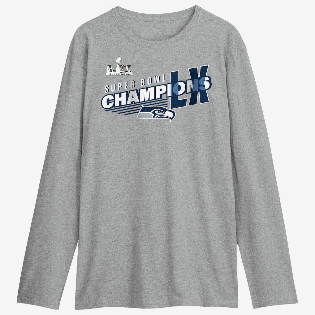 Seattle Seahawks Super Bowl LX Champions Best Teammates Roster Long Sleeve T-Shirt - Steel - Fanatics