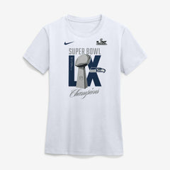 Seattle Seahawks Women's Super Bowl LX Champions Lombardi Trophy T-Shirt - White - Nike