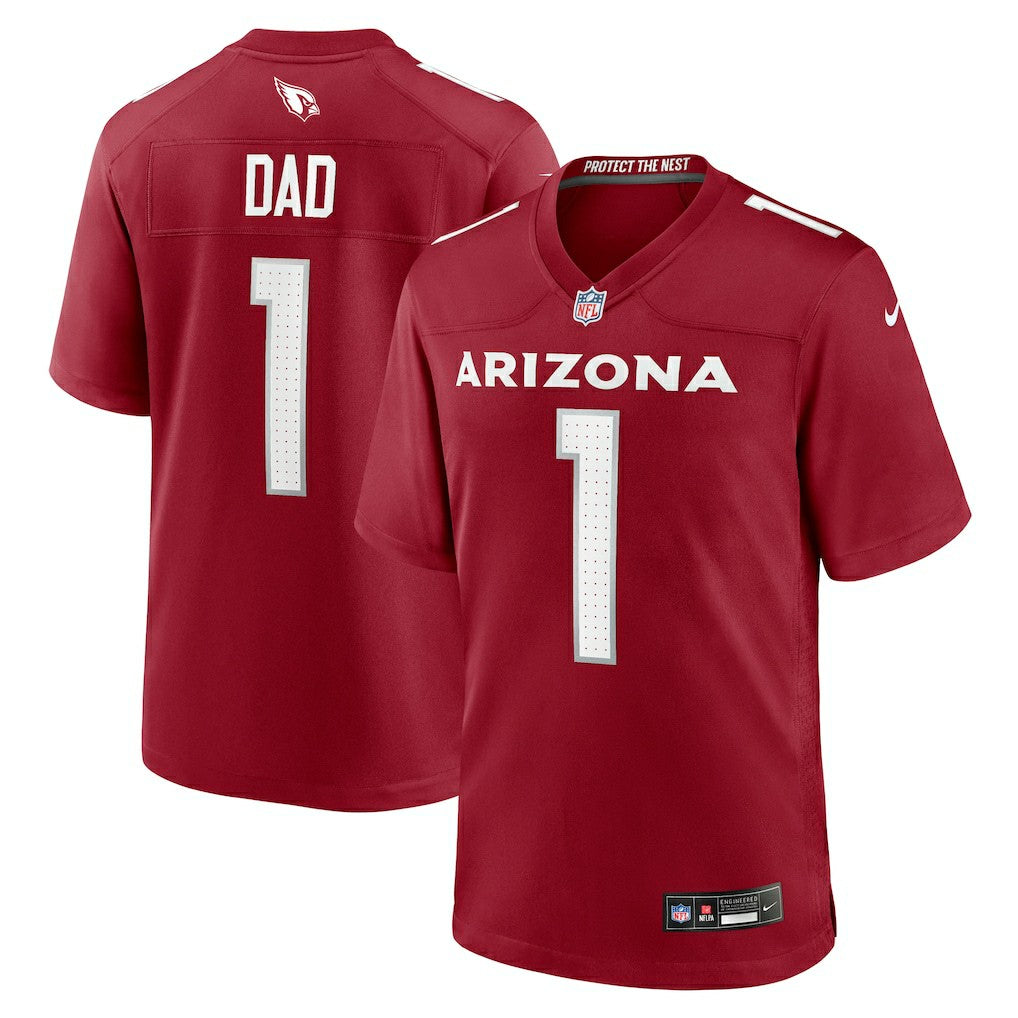 Number 1 Dad Arizona Cardinals Game Jersey - Cardinal - Nike