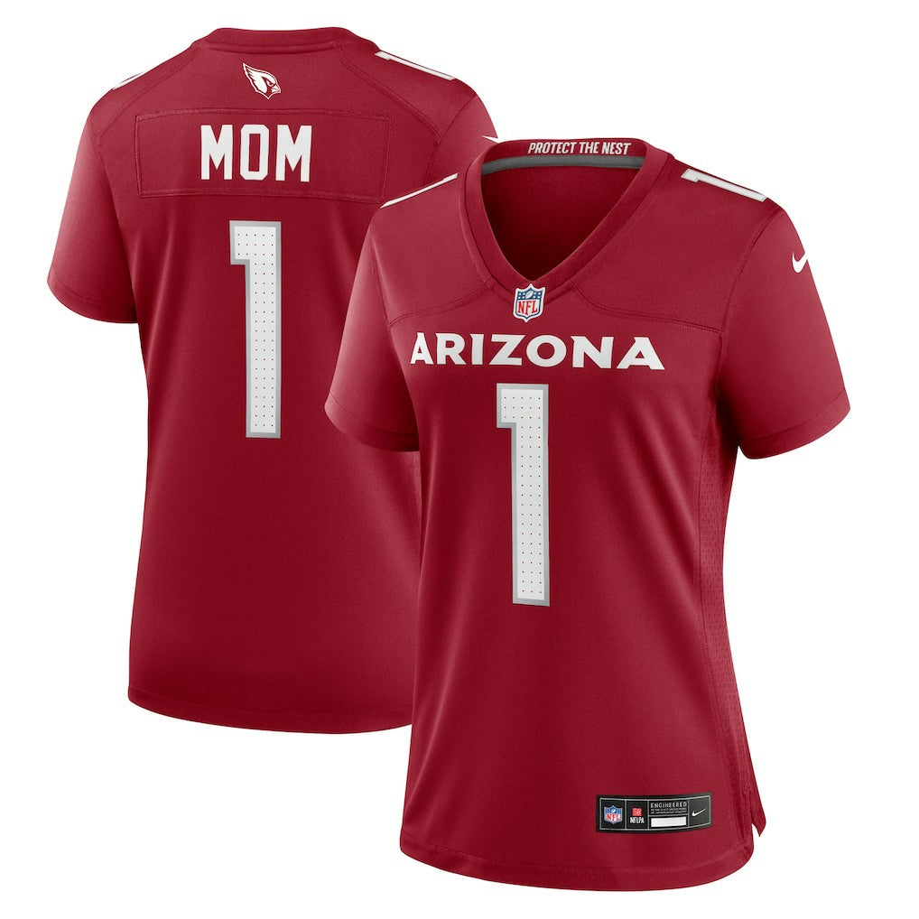 Number 1 Mom Arizona Cardinals Women's Game Jersey - Cardinal - Nike