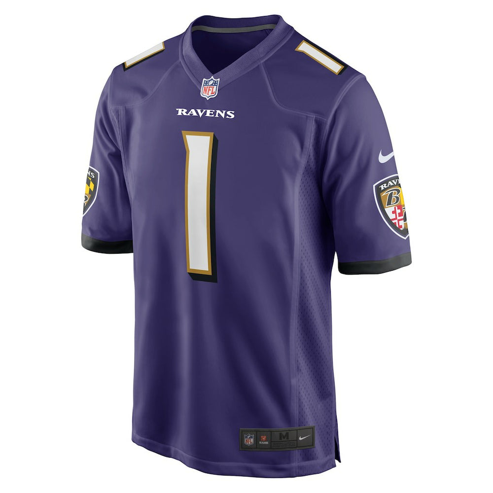 Number 1 Dad Baltimore Ravens Game Jersey - Purple - Nike