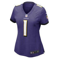 Number 1 Mom Baltimore Ravens Women's Game Jersey - Purple - Nike