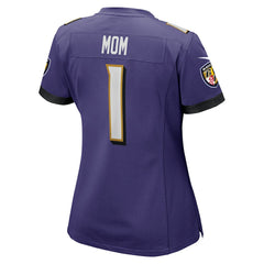 Number 1 Mom Baltimore Ravens Women's Game Jersey - Purple - Nike