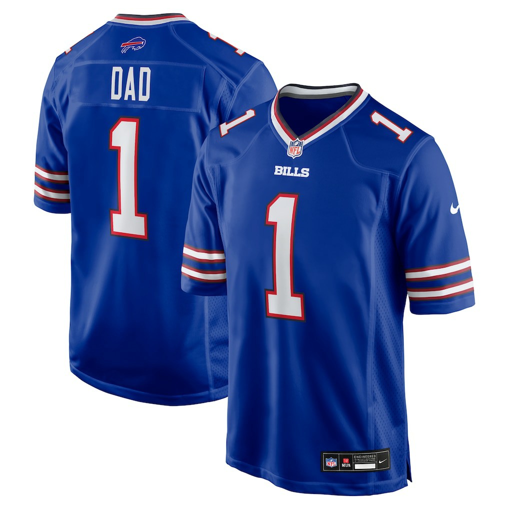 Number 1 Dad Buffalo Bills Game Jersey - Royal - Nike