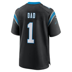Number 1 Dad Carolina Panthers Game Jersey - Black - Nike