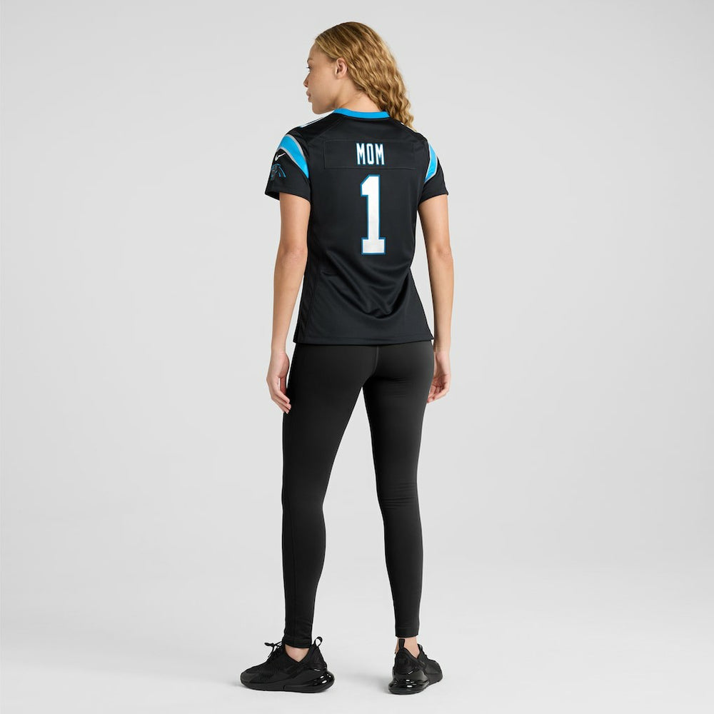 Number 1 Mom Carolina Panthers Women's Game Jersey - Black - Nike