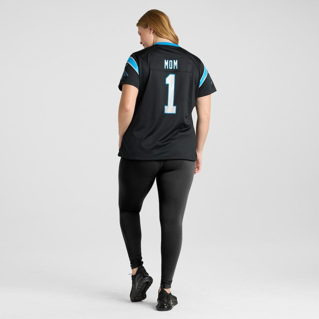 Number 1 Mom Carolina Panthers Women's Game Jersey - Black - Nike