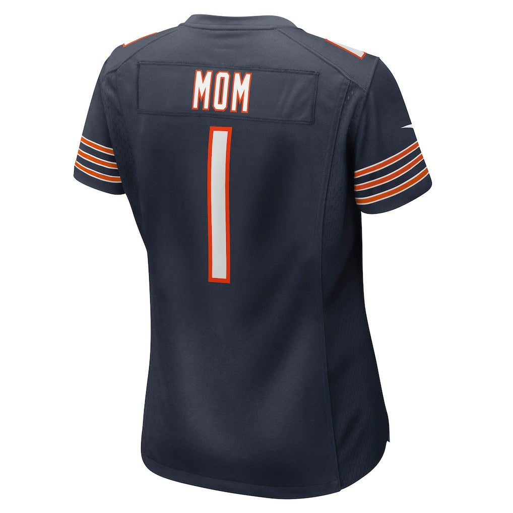 Number 1 Mom Chicago Bears Women's Game Jersey - Navy - Nike