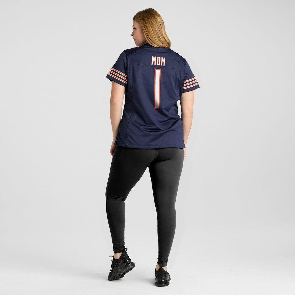 Number 1 Mom Chicago Bears Women's Game Jersey - Navy - Nike