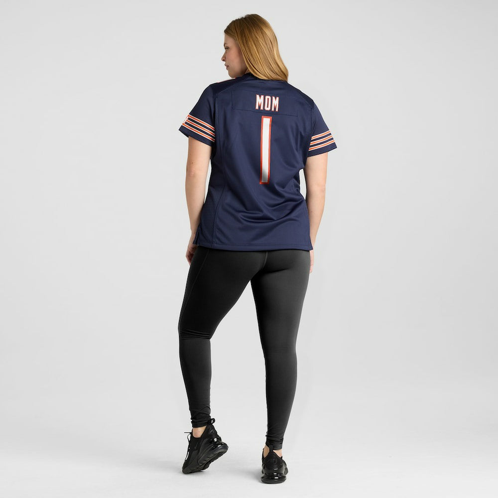 Number 1 Mom Chicago Bears Women's Game Jersey - Navy - Nike