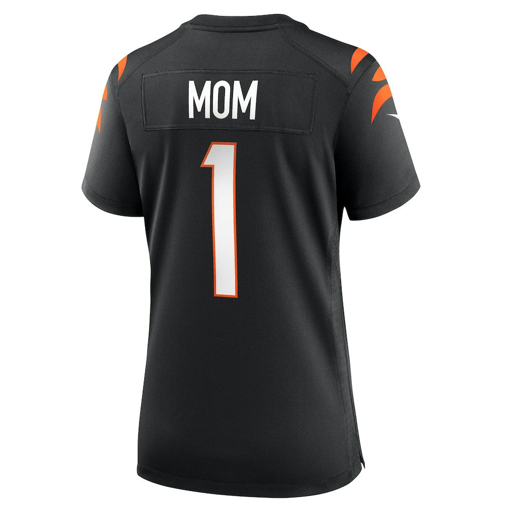 Number 1 Mom Cincinnati Bengals Women's Game Jersey - Black - Nike