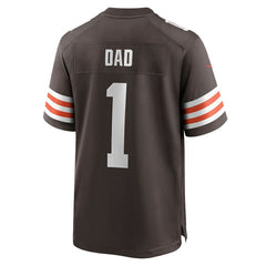 Number 1 Dad Cleveland Browns Game Jersey - Brown - Nike