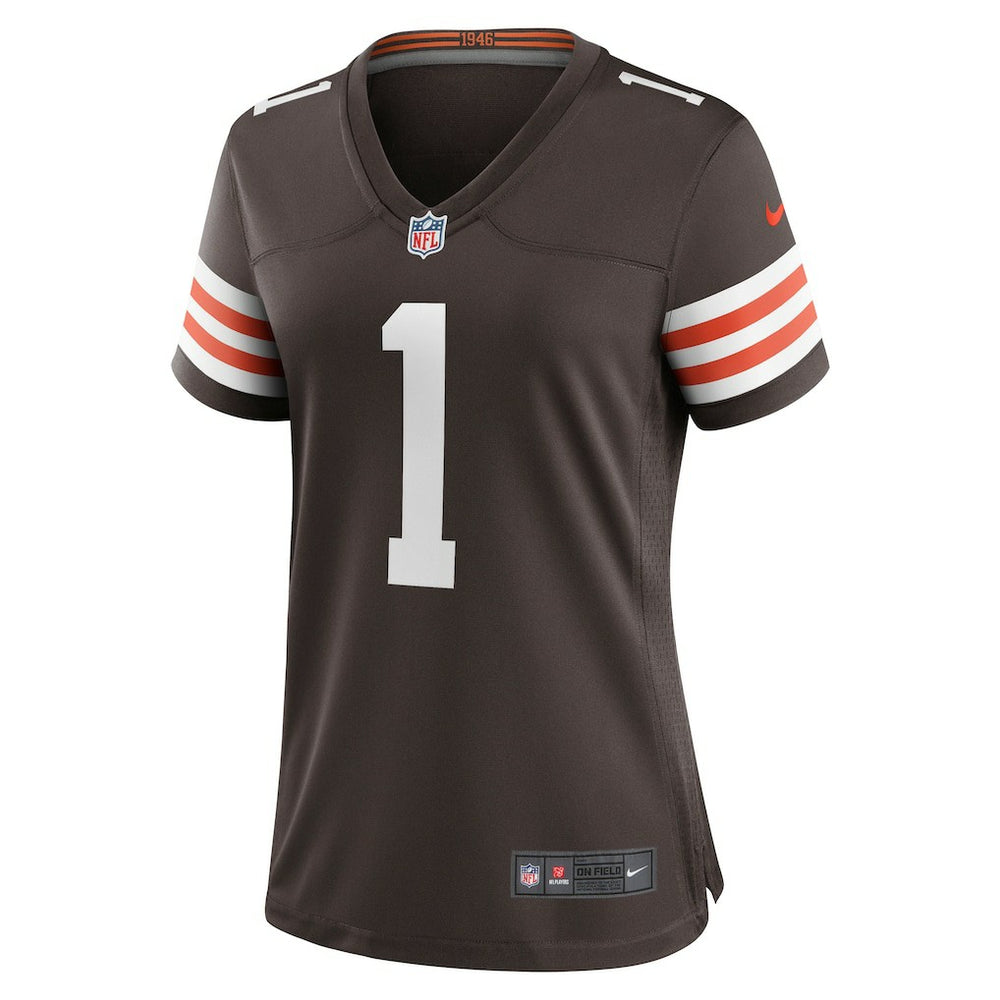 Number 1 Mom Cleveland Browns Women's Game Jersey - Brown - Nike