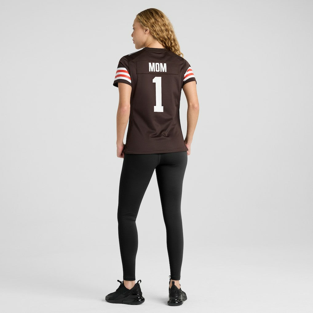 Number 1 Mom Cleveland Browns Women's Game Jersey - Brown - Nike