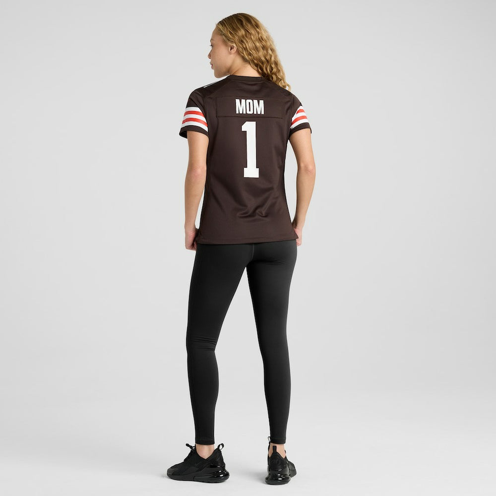 Number 1 Mom Cleveland Browns Women's Game Jersey - Brown - Nike
