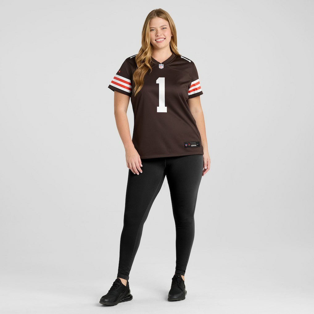 Number 1 Mom Cleveland Browns Women's Game Jersey - Brown - Nike