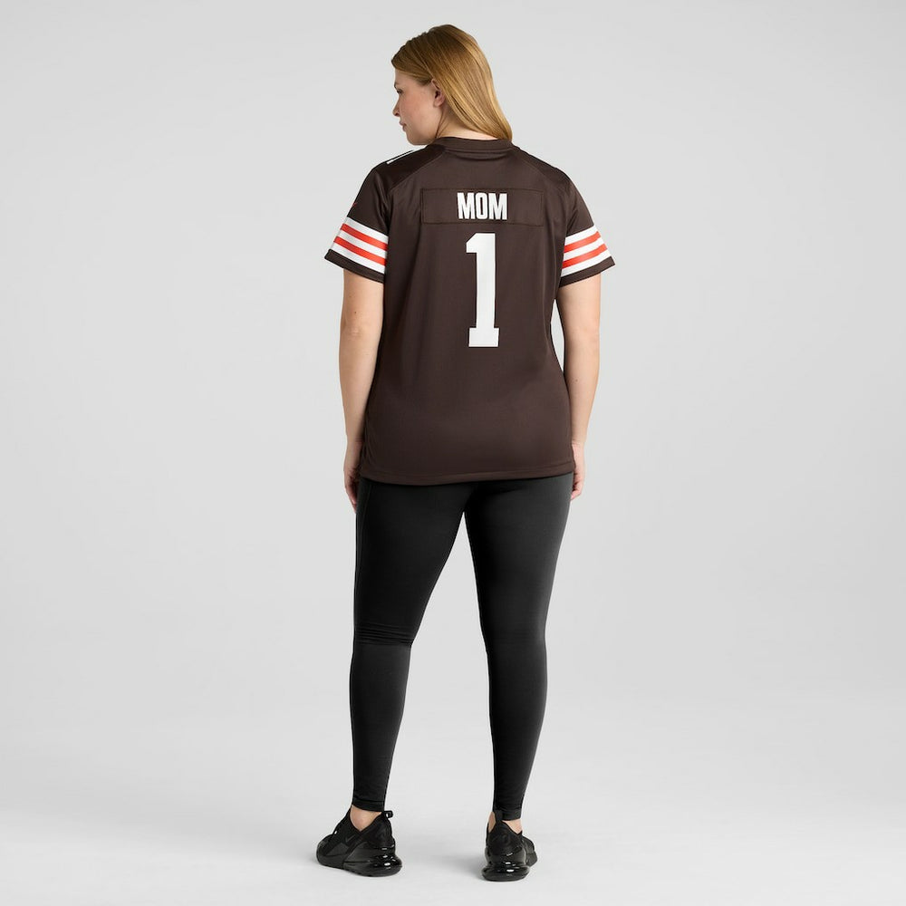 Number 1 Mom Cleveland Browns Women's Game Jersey - Brown - Nike