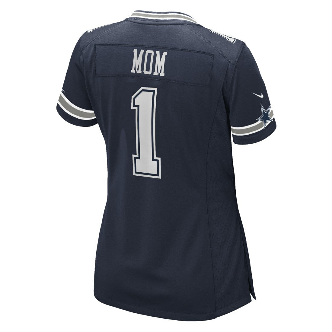Number 1 Mom Dallas Cowboys Women's Game Jersey - Navy - Nike
