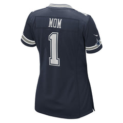 Number 1 Mom Dallas Cowboys Women's Game Jersey - Navy - Nike